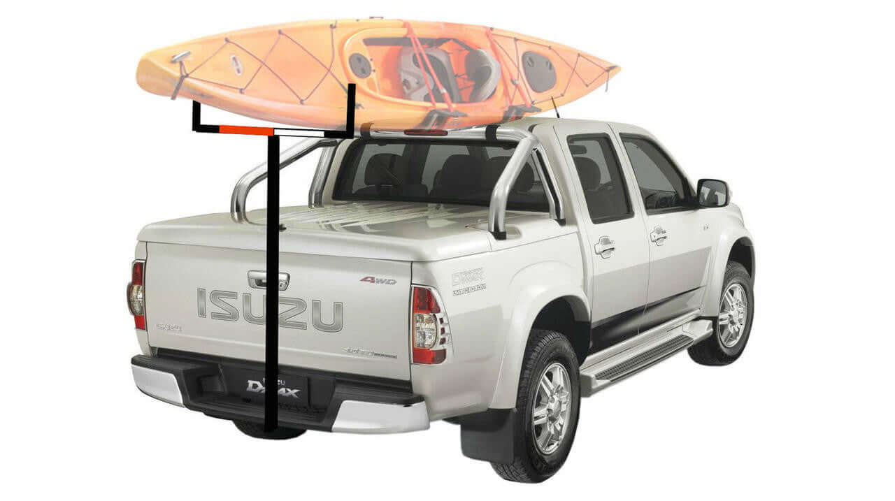 Universal Tow Bar Ladder / Canoe / Kayak Rack T-Rack