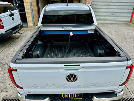 Volkswagen Amarok with UniUte Gen2 manual amarok roller shutter for enhanced ute security and utility.