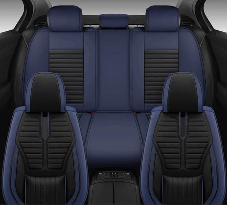 Luxurious blue and black Seat Cover for Hilux enhancing interior style and protection.