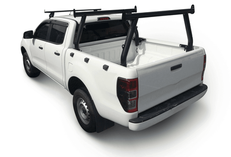 Pickup truck equipped with a Roof Rack Ladder for easy access and transport of heavy items on the vehicle's roof.