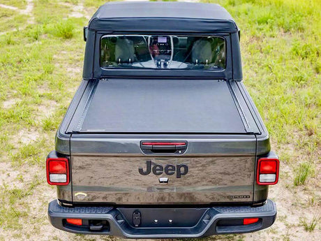 Tonneau Cover on Jeep for durability and waterproof protection.