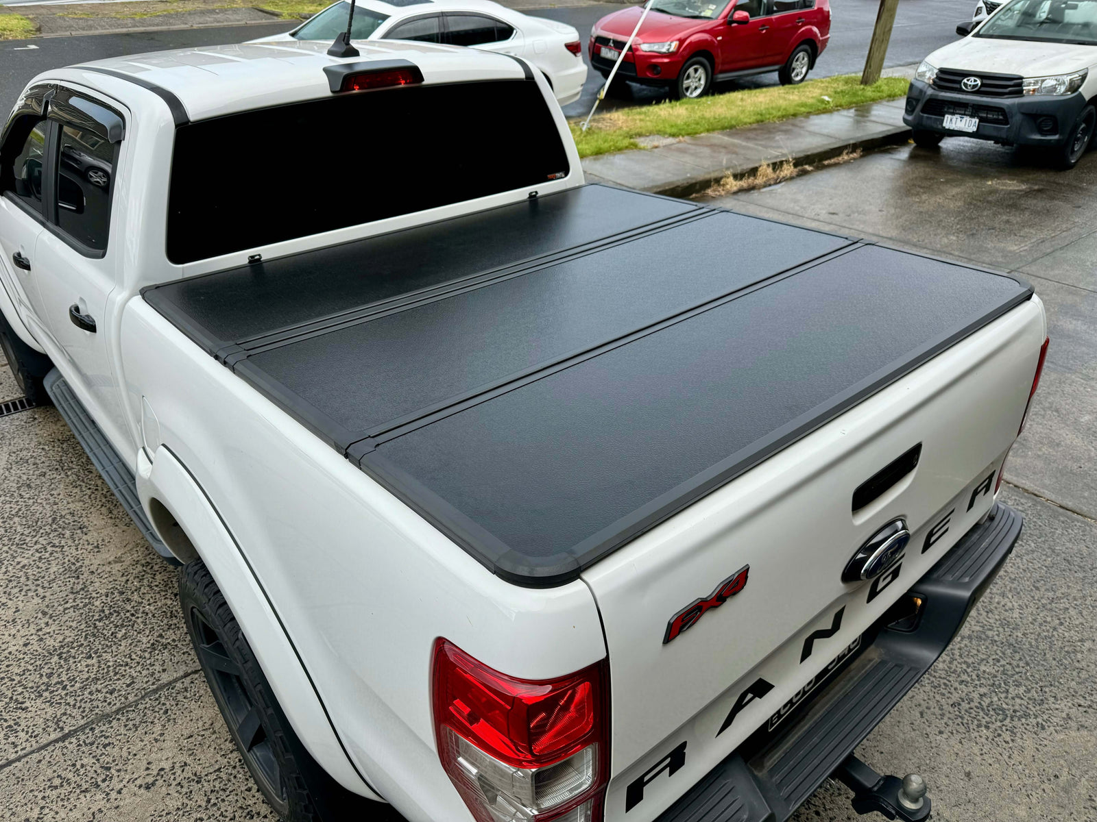Hard Lid for Ford Ranger installed on truck bed for enhanced style and security.