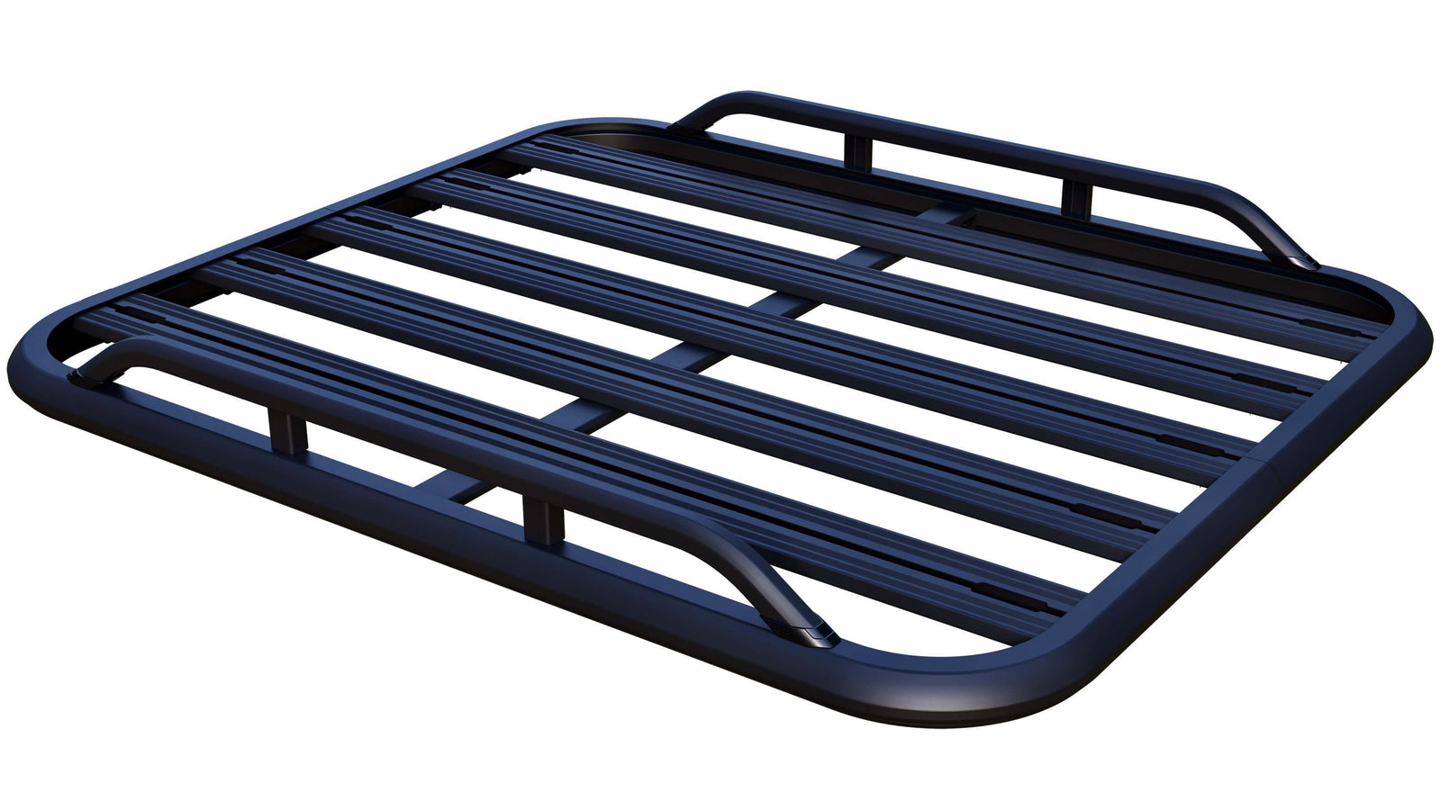 Roof Racks & Bars for carrying extra load on vehicles, top view of a black metal roof rack.