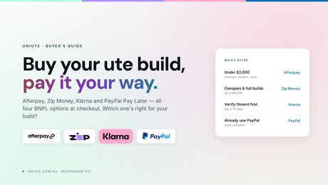 Afterpay, Zip, Klarna or PayPal Pay Later — Which Is Best for Buying Ute Accessories in Australia?