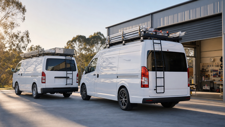 Toyota HiAce Accessories — Roof Racks, Cross Bars and Rear Ladders
