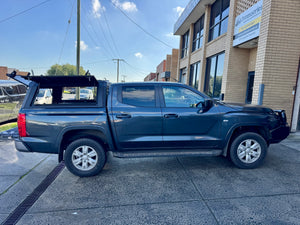 Mitsubishi Triton MV 2024+ canopy — side profile showing full canopy length