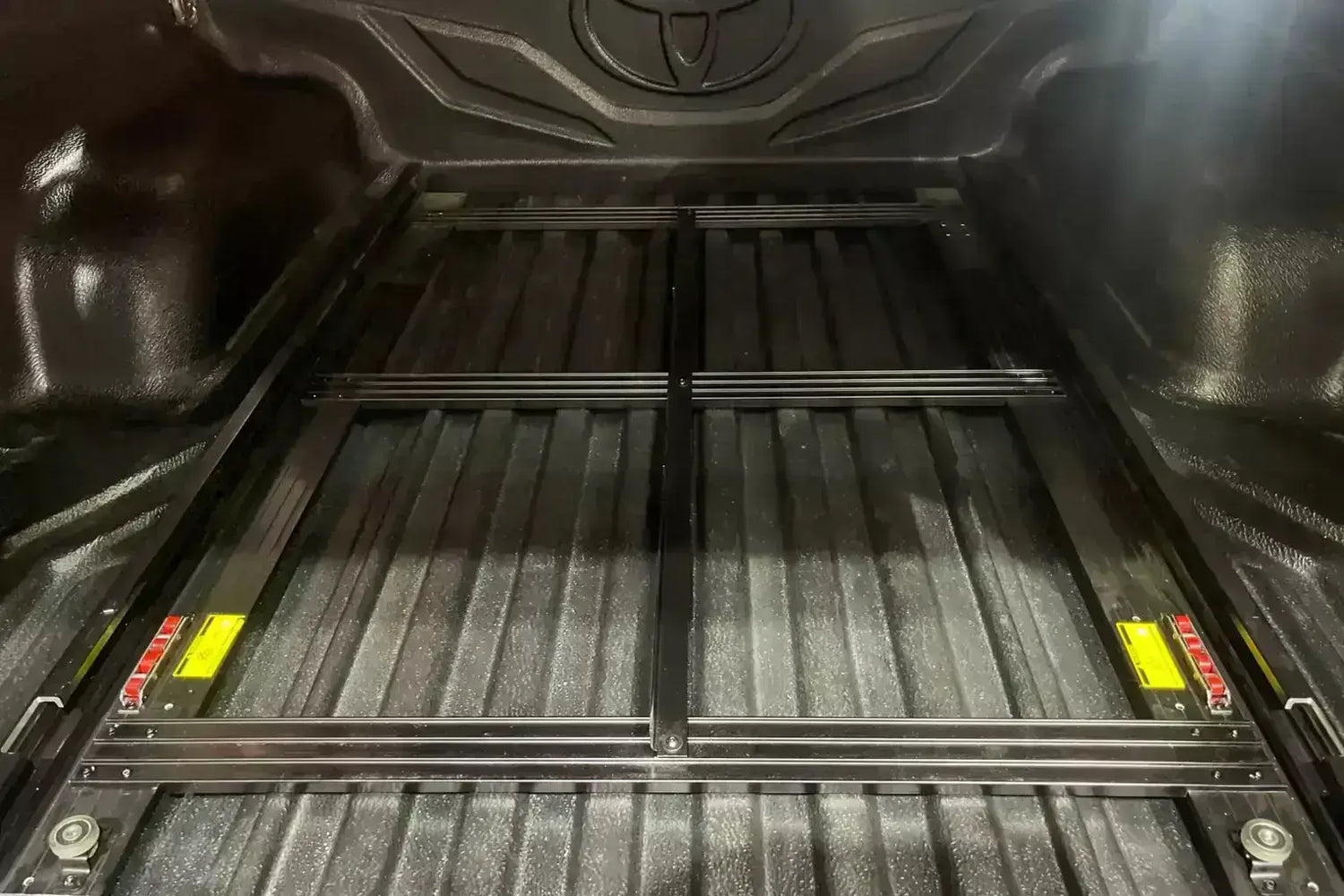 Cargo tray for Jeep Gladiator 2020-2025 showing sliding tray drawer for enhanced vehicle storage