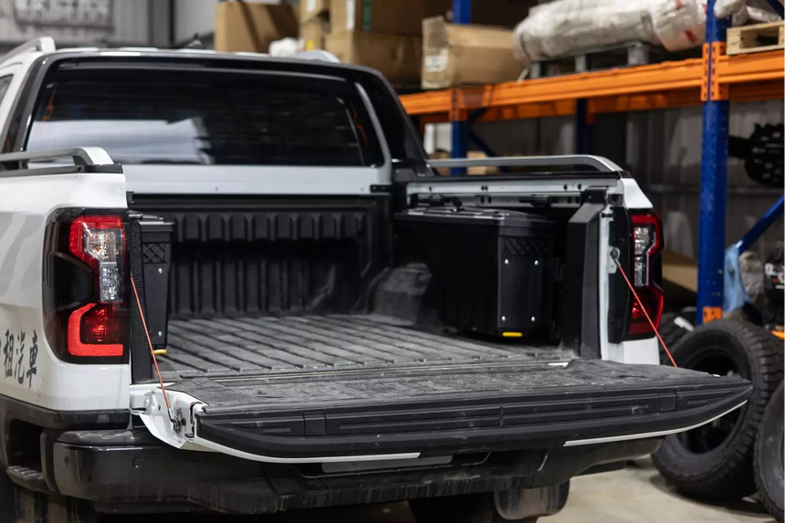SMART TUB TOOL BOX for BYD SHARK 6 2025+ | Swing-Out Ute Storage – UniUte
