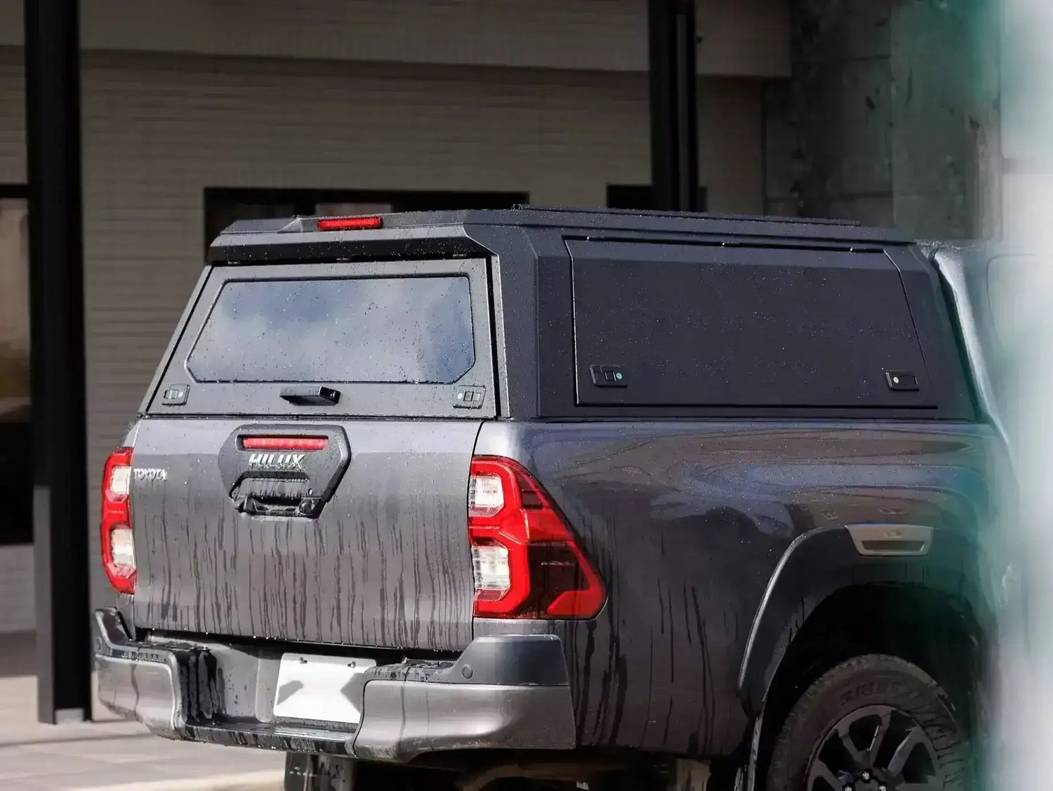 Stainless steel canopy Triton MV 2024+ on Mitsubishi vehicle, showcasing durability and storage for ute owners.