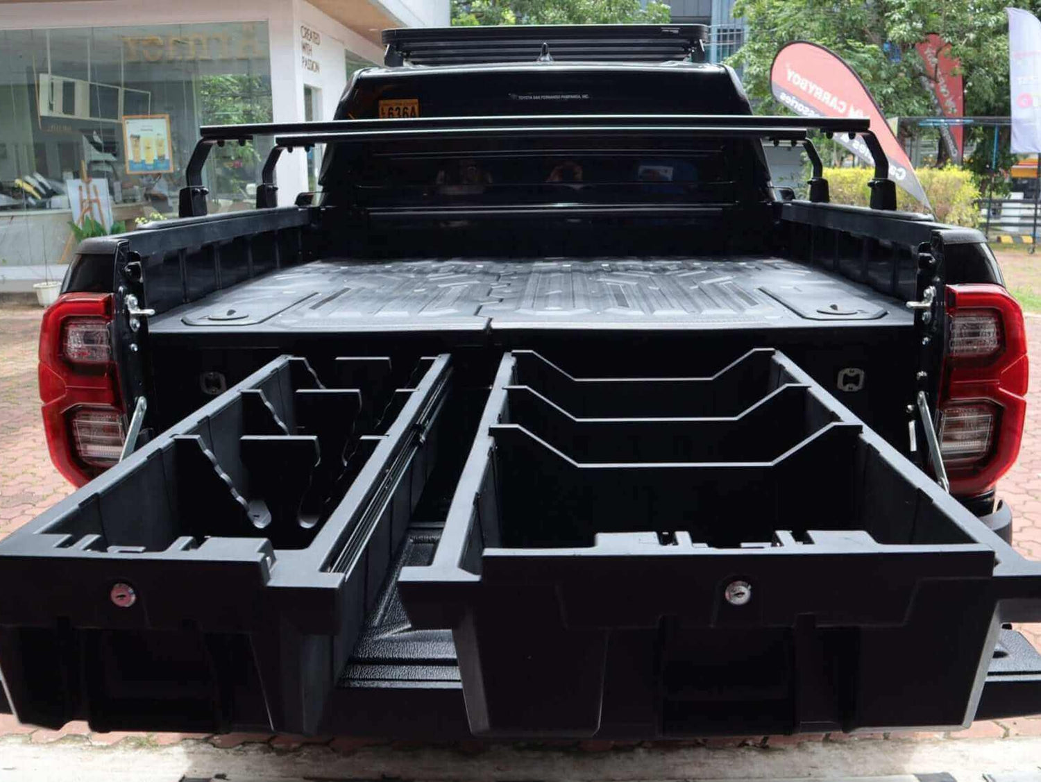 hilux drawers 2015-2025 Toyota Weathertight ute drawer system by UniUte