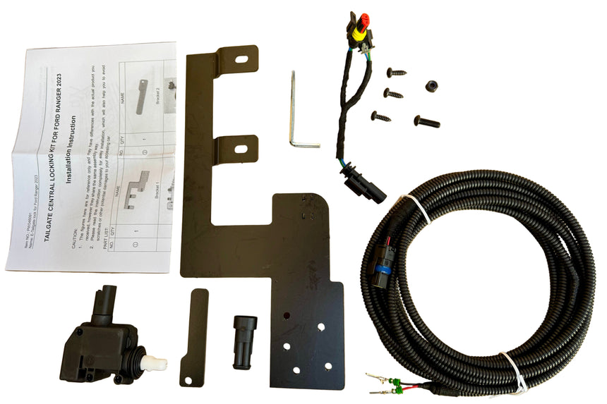Tail Gate Central Locking for Ford Ranger NextGen 2023+