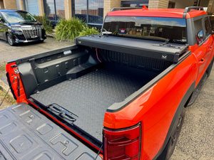 Sliding Tray for BYD Shark 6 in an open ute showcasing cargo access and tray capability for Australia's first PHEV ute.