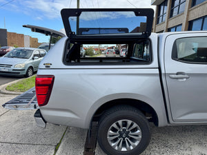 UniUte fibreglass canopy for Mazda BT-50 2020–2026 — fitted on a dual cab ute