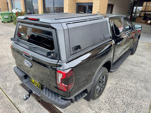 Ford Ranger NextGen 2022–2026 canopy — side profile showing full canopy length