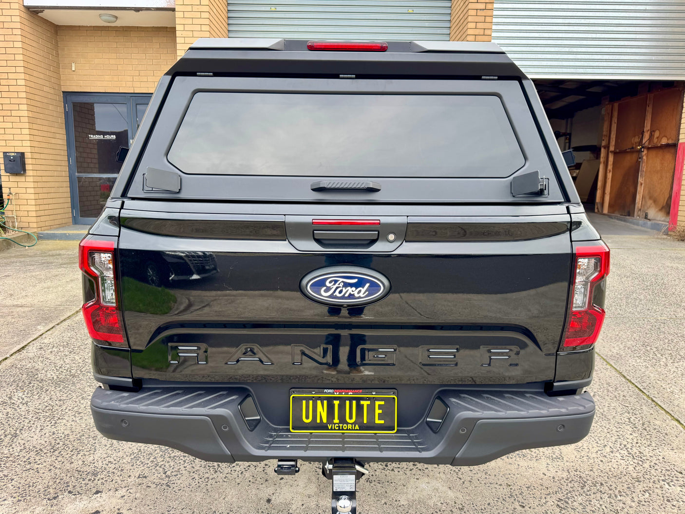 Ford Ranger NextGen 2022–2026 stainless steel canopy — front three-quarter view showing roofline