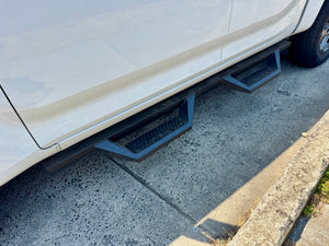 KIA Tasman Side Steps 2025+ Black Side Bars