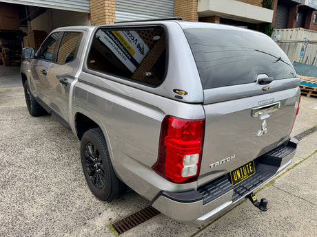 Mitsubishi Triton MV canopy — side profile showing full canopy length
