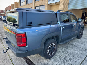 Stainless steel canopy for BYD Shark 6 2025+ — installed on ute showing full profile | UniUte