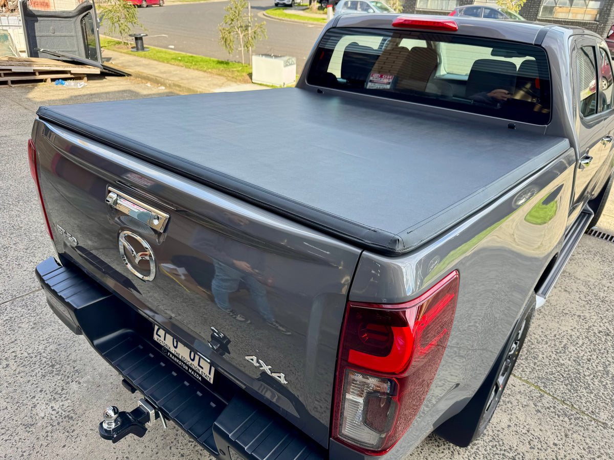 Tri-Fold Soft Tonneau Cover for Mazda BT-50 2020-2026 - UniUte
