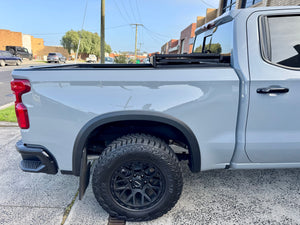 Tri-fold hard lid for Chevrolet Silverado 1500 — full bed coverage installed