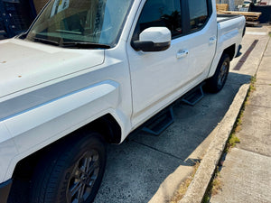 KIA Tasman Side Steps 2025+ Black Side Bars