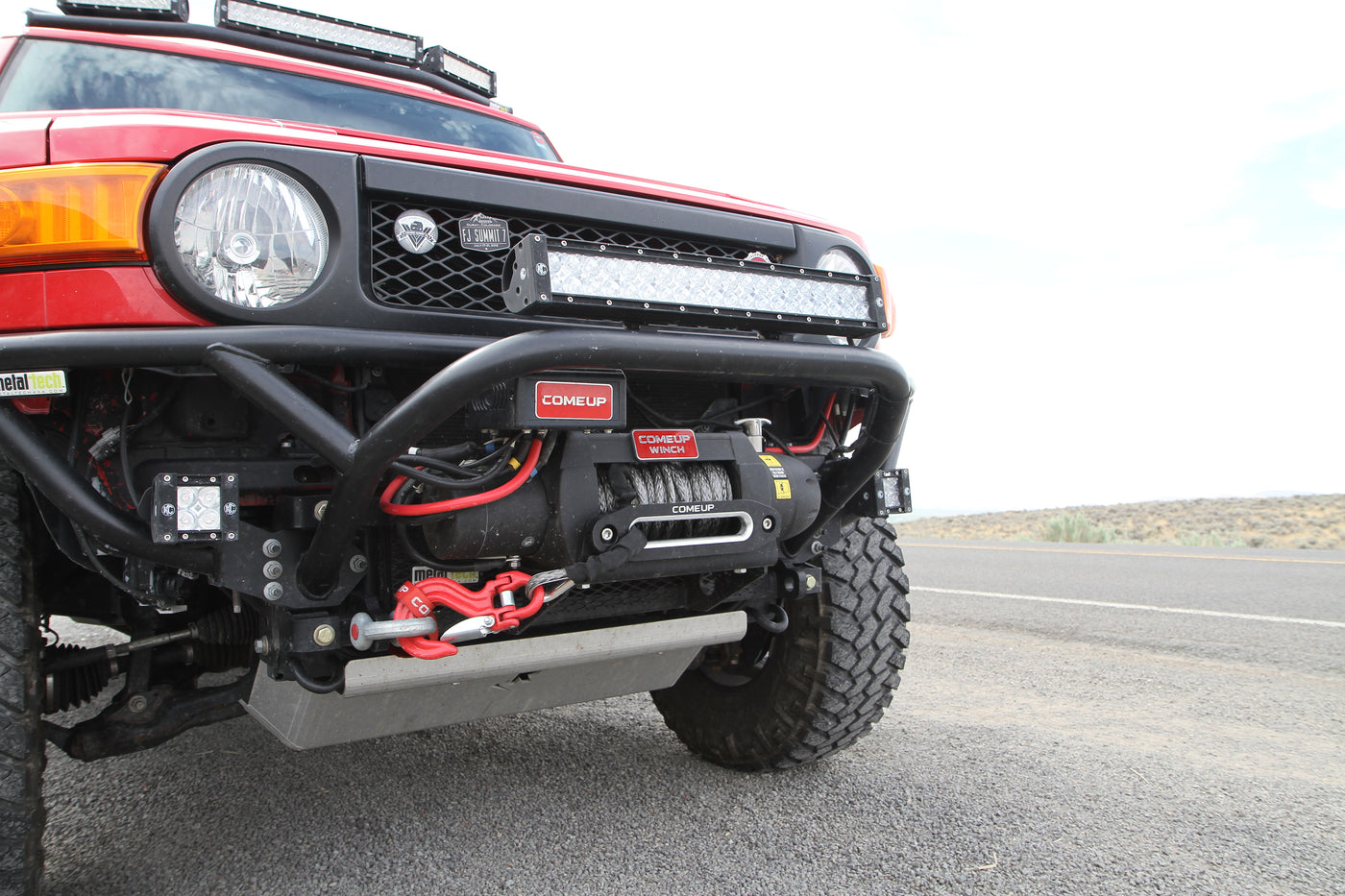 ComeUp Seal Gen2 winch — second recovery action shot showing line angle and usage