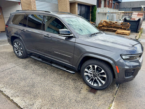 Black Side Bars / Side Steps For New Jeep Grand Cherokee WL L 2022-2025
