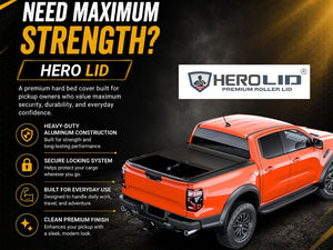 HERO Lid Manual Roller Shutter for Ford Ranger NextGen 2022+