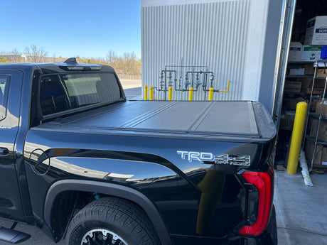 Quad-Fold Hard Lid Tonneau Cover For Toyota Tundra 5'5" 2023-2026 - UniUte