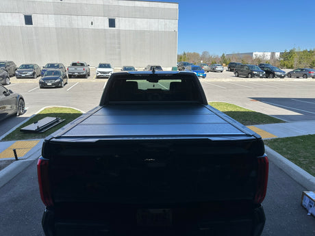 Quad-Fold Hard Lid Tonneau Cover For Toyota Tundra 5'5" 2023-2026 - UniUte