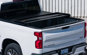 Soft tri-fold tonneau for Chevrolet Silverado 1500 2014-2026 — installed | UniUte