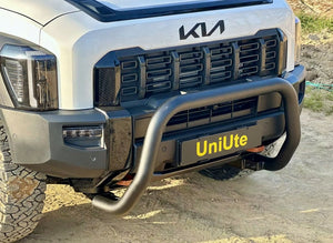 KIA Tasman Nudge Bar 2025 by UniUte for premium front protection on a rugged off-road vehicle