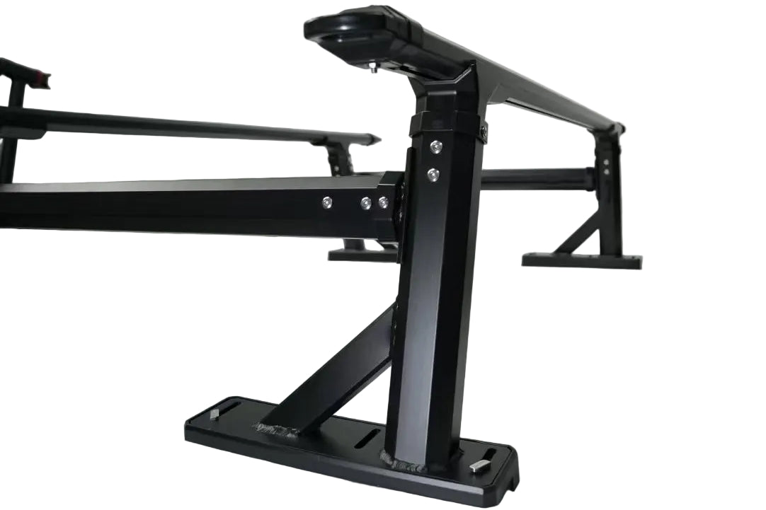 Heavy Duty Aluminium Ladder Rack adjustable ute rack for roller covers, showcasing robust design and installation on a ute