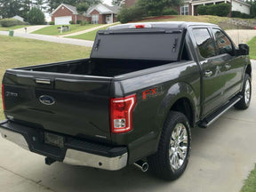 Quad-fold hard lid for Ford F-150 5.5 bed 2015-2026 — installed closed | UniUte