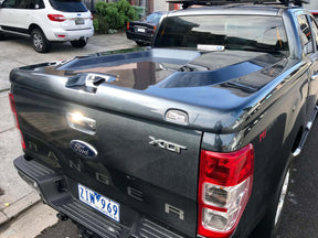 1-piece hard lid for Ford Ranger PX PX2 PX3 2012-2022 — installed closed position | UniUte