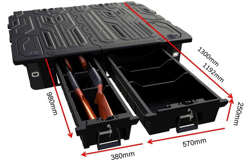 Weathertight Ute Drawer System For Toyota Hilux 2015-2025