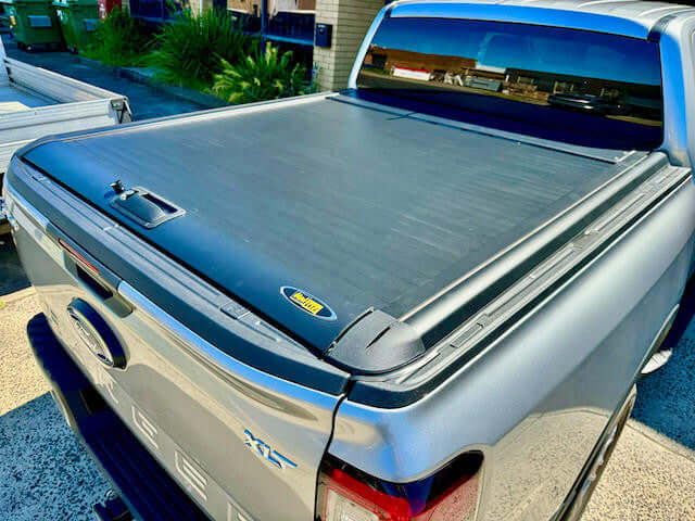 Ford Ranger roller shutter Gen2 manual roller shutter for next gen pickup truck aftermarket accessory installation