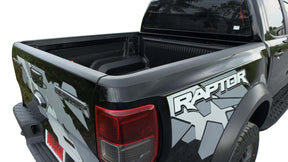 Rail guard caps for Ford Ranger 2012-2022 — set of 3 installed | UniUte