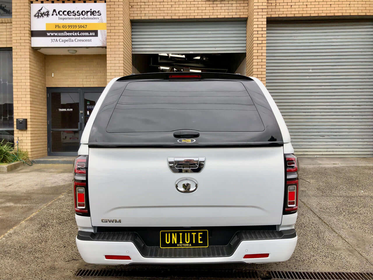 Rear view of GWM Cannon canopy, emphasizing premium design for 2020-2025 models.