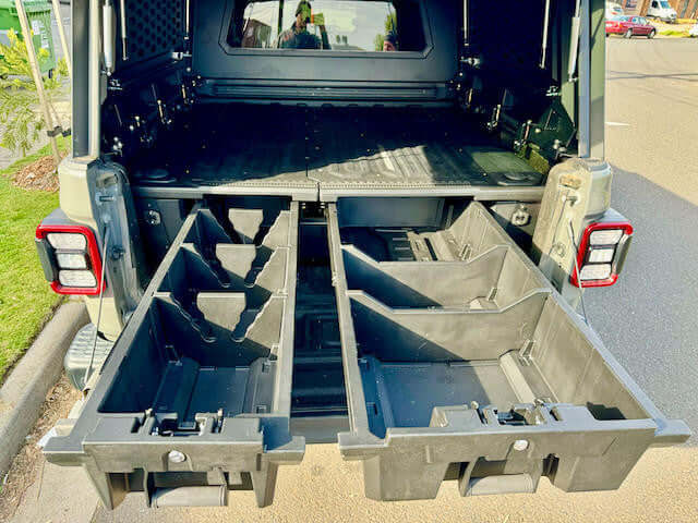 Jeep Gladiator Ute Drawers 2020-2025 Weathertight Ute Drawer System for storage and security