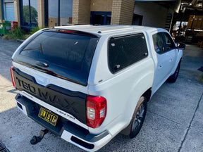 Fibreglass canopy for LDV T60 2017-2026 — white ute parked outside | UniUte