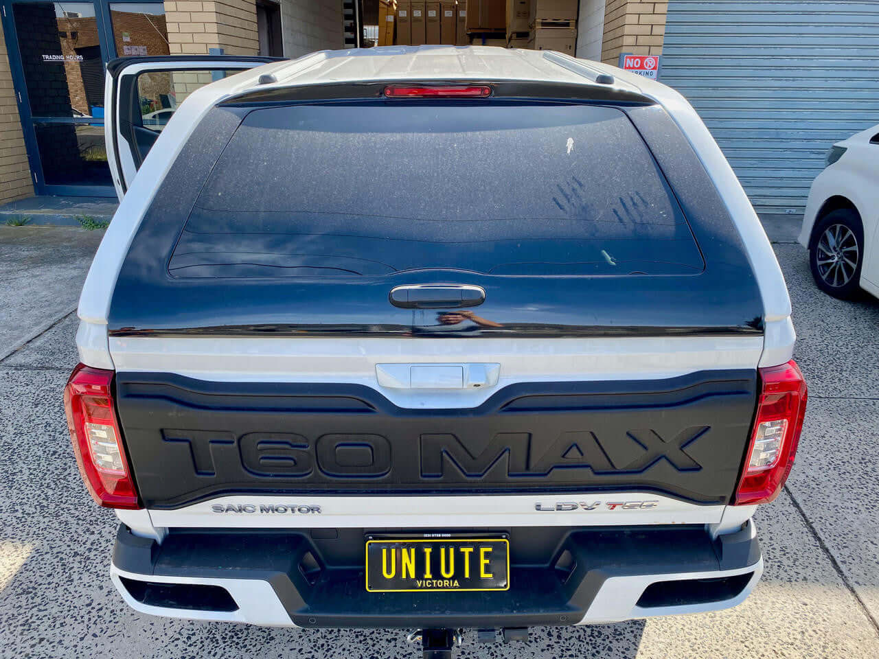 Rear view of LDV T60 canopy, perfect fit for LDV T60 Max 2017-2025.