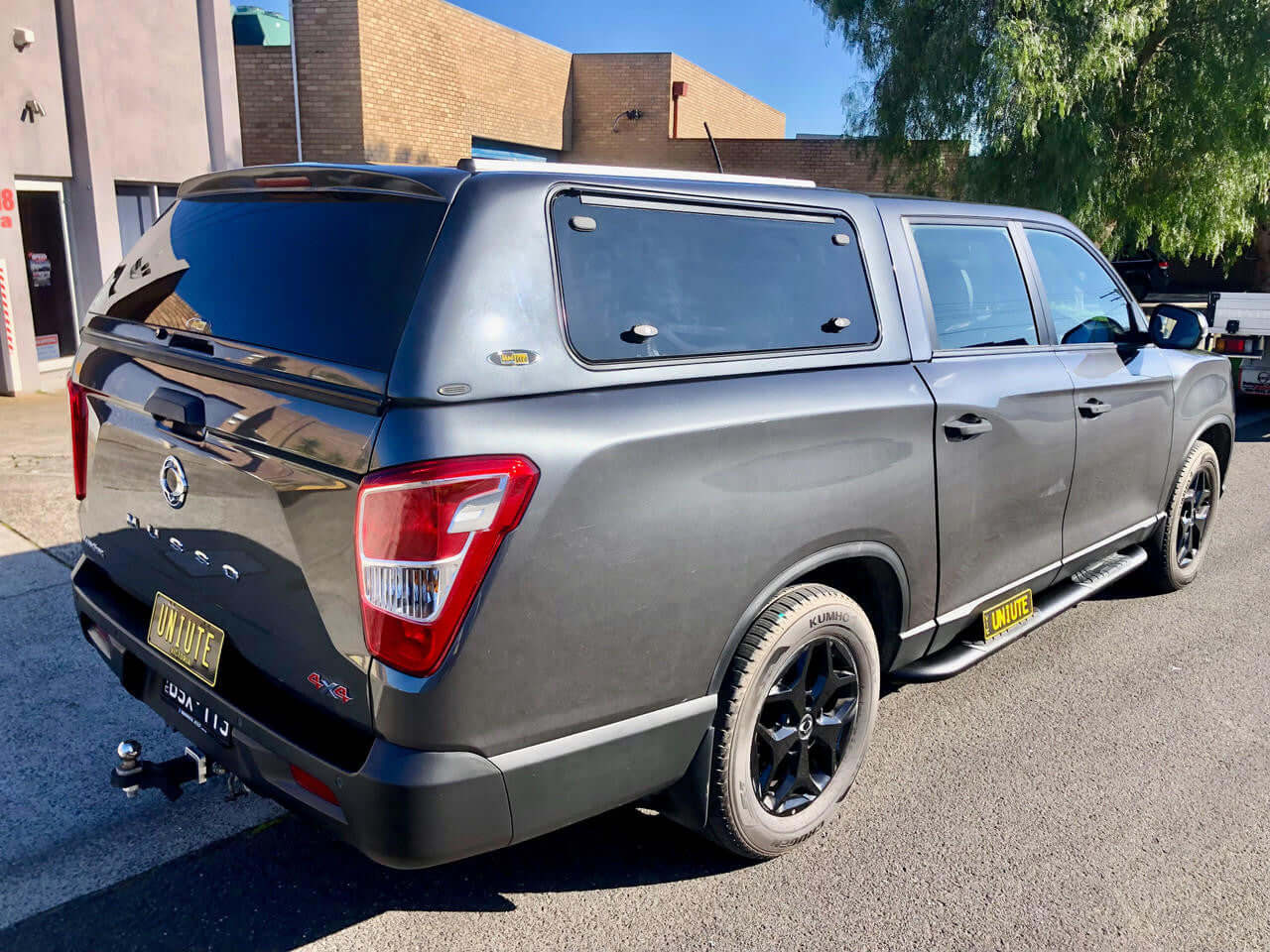 canopy for SsangYong Musso XLV Long Tub 2018-2025 dark gray