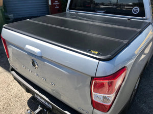 SSANGYONG MUSSO Tri-Fold Hard Lid Tonneau Cover for SsangYong Musso (Short Tub) 2018+ 