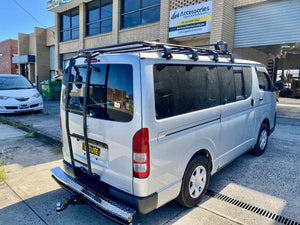 TOYOTA HIACE VAN Black Rear Ladder for Toyota HiAce 200 series 2005-2019 