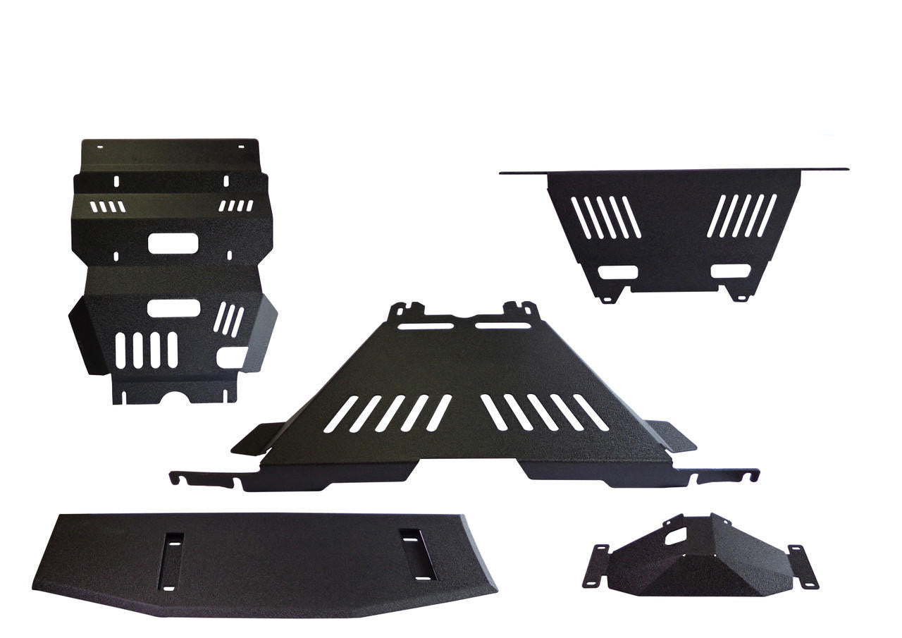 TOYOTA HILUX 5pcs Black Steel Bash Skid Plates For Toyota Hilux 2015-2023 