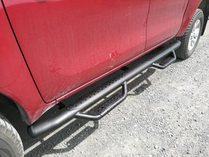 TOYOTA HILUX Black HD Running Boards / Side Bars For Toyota Hilux 2015-2023 