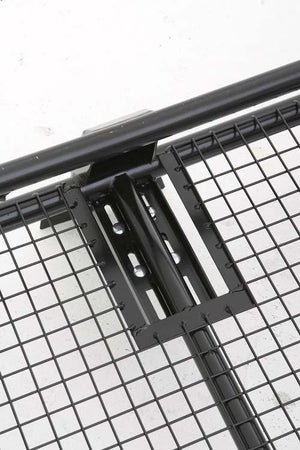  Universal Gutter Steel Wire Mesh Basket Roof Rack Black 1.6m 